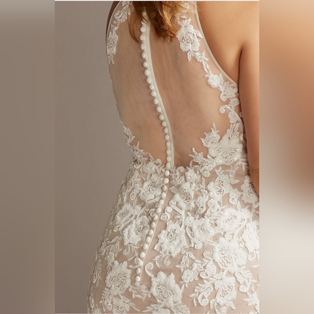 Galina Signature Gown in Ivory/Bisque - Picture 9 of 10